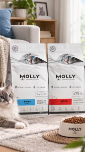 MOLLY Cat Dry Food Repack 1kg [Multiple Flavors] Kitten Mother Baby Adult Cat Kibbles Makanan Kucing Repack 猫粮分装 多种口味