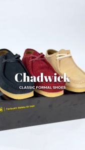 Grutty Chadwik Kulit Suede Pria Sepatu Formal Casual-Cream