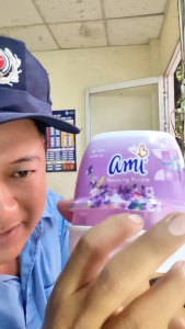Sáp thơm Ami 200g Hương Lavender (Tím) - Khử mùi Phòng ngủ Toilet Văn phòng thơm lâu 30 ngày