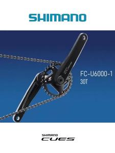 SHIMANO | SHIMANO CUES FC-U6000-1 2-PIECE CRANKSET 1x11/10/9-speed 170MM 175MM 30T 32T  Recommended Bottom Bracket MT501 Original Parts