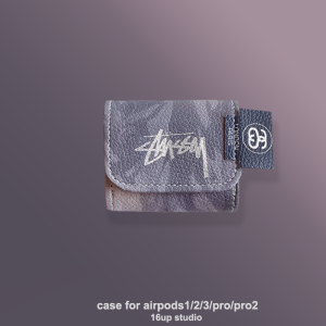 High-End Leather Protective Case for Airpods4 Pro2 Stylish Creative Grey Couples Wireless Bluetooth Earphone Cover with Lanyard