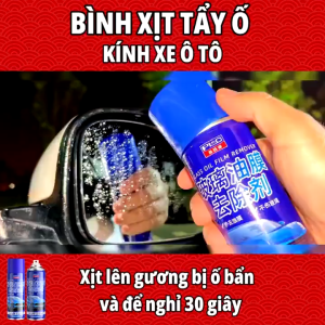 Bình Xịt Tạo Bọt PLC Tẩy Màng Dầu Cặn Canxi Vết Ố Bẩn Trên Kính Ôtô Gương Chiếu Hậu Phủ Hạt Nano Chống Bám Nước