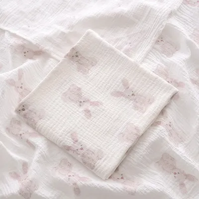 Chăn Bông Cho Bé Sơ Sinh Unisex Bộ Đồ Giường Mùa Hè Muslin Square Nhận Chăn Ném Có Họa Tiết Hoạt Hình Cho Bé 0-1Y