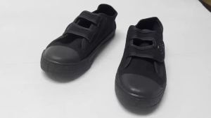 B.BEST SCHOOL BLACK SHOES CANVAS BLACK SHOES / KASUT SEKOLAH HITAM BUDAK LELAKI PEREMPUAN / 中小学黑色校鞋 1880/1881 SIZE27-36