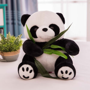 QIAOSHANG | Realistic Panda Plush Toy 8 Inch Child Soothing Pillow
