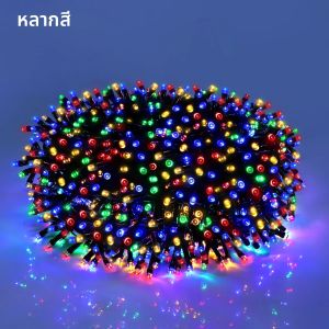 กลางแจ้งพลังงานแสงอาทิตย์ String Light IP65 กันน้ํา24V ไฟ LED Fairy พร้อมรีโมทคอนโทรล 8 โหมด สําหรับ Garden Wedding Camping Decor