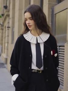 AIVEI | Campus Style Elegant Girls Knitted Cardigan