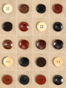 Round Wood Button Shirt Sweater Cardigan Coat Casual Clothing Buttons Kids Baby Clothes Handmade DIY