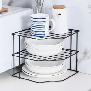 Kitchen Storage Shelf Double Layer Metal