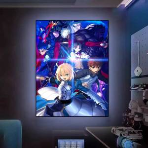 Moetch | F-Fate Stay Anime Night Gift Frameless Poster Personalized Gift For Lovers Customizable Decorative Home Decor
