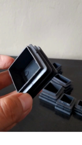 Plastic Tubing End Caps - Square & Rectangular Furniture Inserts - Steel Pipe Hole Plugs for Chairs PREMIER HARDWARE
