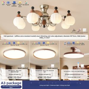 HUIPU ZHAOMING | Intelligent Eye-protection Fan Light French Style