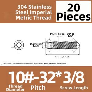 OPPU | 304 Stainless Steel Hex Drive Set Screw