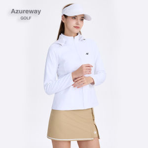 Womens Golf Clothing Thickened Warm Autumn Winter Jacket Slim Fit Golf Ball Sportswear Long Sleeve Casual Style Outerwear