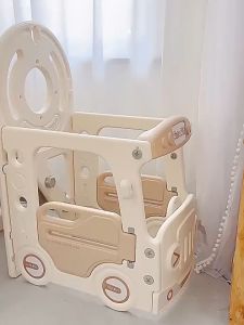 ToysZoona Kids Playground 4in1 Swing Slide Basket Ring Bus Ride
