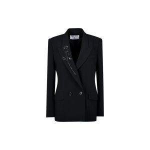 เสื้อสูทผู้หญิง Yes by Yesir ดีไซน์หรูหรา ทรงเข้ารูป แขนยาว ปกติ คอตั้ง ผ้าโพลีเอสเตอร์ 54.9% ขนแกะ 45.1% ฤดูใบไม้ร่วง 2024