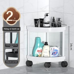BANGBONUO | Kệ Lưu Trữ Nhiều Tầng Khoảng Cách Hẹp Có Bánh Xe