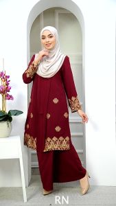 KEBAYA KOTA BHARU 7.0 MUSLIMAH | KEBAYA LABUH SONGKET TABUR SULAM IRONLESS | KEBAYA LABUH PLUS SIZE (NURSING) | KEBAYA SULAM MUSLIMAH | KEBAYA RAYA 2024 - Lazada