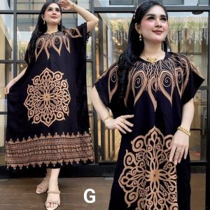 Daster Lowo Jumbo Hitaman Motif Kraton Resleting Busui Harga Murah Wanita Kekinian