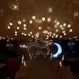 10 heads/set Wedding Decoration chandeliers milky-white ball bubble lamp birthday Party Warm Light