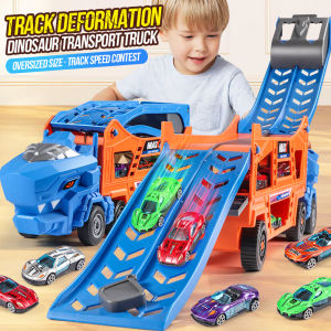 Dual-open Deforming Track Car - Large-sized Inertial Deforming Storage Truck - High-altitude Gliding Track Car - Christmas Gifts