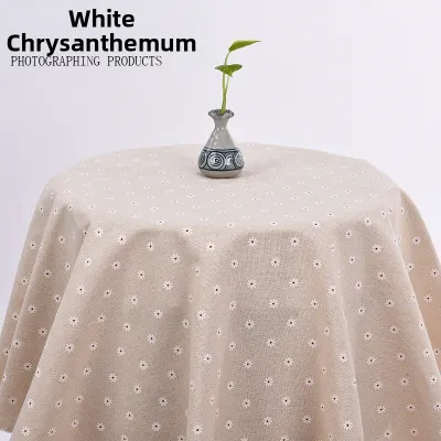 Modern Minimalist Tablecloth Cotton Linen Plaid Pattern Fresh Purple Rectangle Deskcloth Student Desk Decor Home Textile