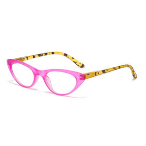 JN IMPRESSION Anti-blue Light Ultra-light Portable Fashionable Cat-eye High-definition Zero-degree Decorative Glasses