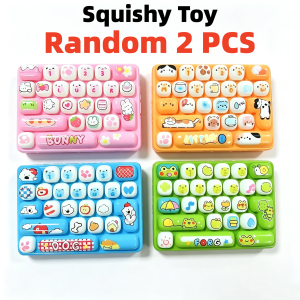 ZXZ | Cartoon Animal Diary 26 Grid Squishy Toy Slow Rise Squeeze Toy Keyboard Design Stress Relief Toy Creativity Decoration Gifts