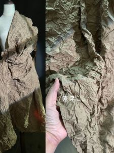 ผ้ามัดย้อมลายหิน 3 มิติ ลายหุ้มข้อเท้าแบบไม่สมมาตร ผ้าสำหรับออกแบบเสื้อผ้า DIY ผ้าฝ้ายสไตล์ยุโรป สีสันสดใส