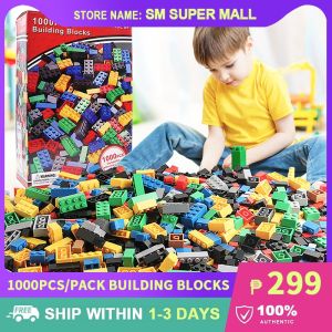【1000pcs Per Box 】DIY Building Blocks Small Size Creative Bricks Assembly Model Figures Kids Educational Toys for Children Gifts