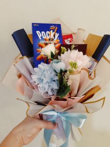 Buket snack murahbunga bucket|buket buna mawar|graduation