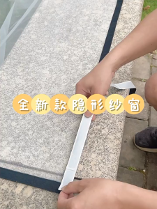 Anti-mosquito Window Screen with Zipper Velcro Self Adhesive Anti Fly Mesh Washable Window Screen Convenient