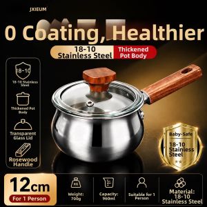 JXIEUM | Stainless Steel Single Serving Baby Milk Pot