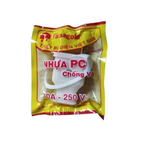 Phích Cắm Điện Chân Tròn Fanagold Bằng Đồng Với 2 Chấu Thông Dụng Màu Trắng Chịu Nhiệt Chống Vỡ Loại 10A - 250V