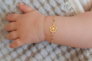 gelang anak titanium anti luntur lapis emas berkualitas tinggi