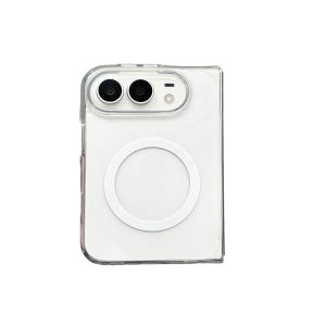 szhaiyu | For iPhone 18 Fold iPhone DuoTransparent Magnetic Phone Case With Wireless Charge Shockproof PC Cover Bumper Front Rear Funda