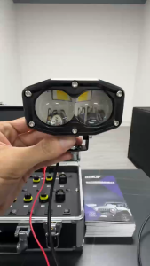 MOFOX B5 Mini Driving Light 20W Motorcycle LED Headlight 3 Modes Dual Lens Fog Laser Gun