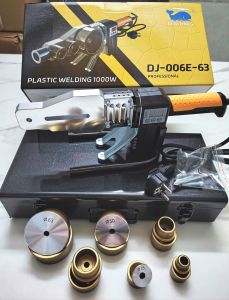 Máy hàn nhiệt điều chỉnh điện từ 20.63mm ( 6 đầu hàn từ 20 đến 63mm kèm theo ) công suất 1000W