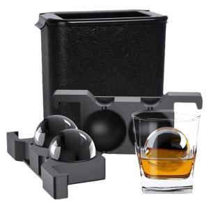 Transparent Silicone Whiskey Ice Cubes Diamond Shaped Skeleton No Bubble Ice Tray for Home Use Kitchen Cooking Utensils