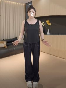 plus Size High Waist Straight Leg Jeans Womens Spring Fashion Wide Leg Pants Casual Style Button Closure Long Trousers