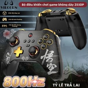 Tay Cầm Chơi Game Không Dây Z03DP Black Myth Wukong 800Hz Rung Kép 6 Trục Dành Cho Switch/iOS/Android/PC Với Cần Điều Khiển Hall