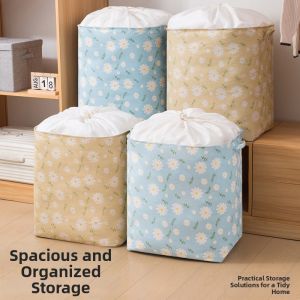 Home Use Daisy Foldable Clothes and Quilt Storage Bag