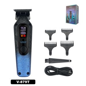 VGR | VGR V-879T Hair Trimmer for Men DLC Blade T-Blade 7500RPM LCD Display 1500mAh Professional Hair Clipper Finishing Machine