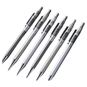Deli Automatic Pencil Metal Rod No Sharpening Low Center of Gravity Children Students Use 0.5/0.7 Lead Core Continuous Core Automatic Pen 0.7 for Primary School
