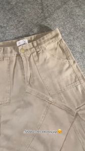 Celana Jeans Cargo J41 Celana Cargo Tali Pinggang Celana Panjang Wanita Boyfriend
