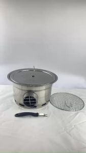 Bếp nướng tròn hút khói âm bếp nướng BBQ âm bàn nhà hàng bếp nướng than hoa tại bàn hút khói dưới giá rẻ