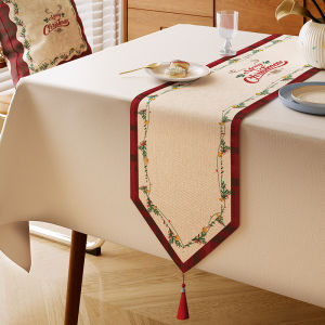 YINSHANG | Waterproof Festive Linen-like Christmas Table Runner