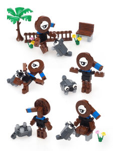 Roger Nhân Vật Peabull Dog Khối Lắp Ráp Mô Hình Thế Giới Dandy Đồ Chơi Hạt Nhỏ Cho Người Lớn Nam Từ Trung Quốc