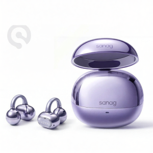 Sanag | Bluetooth Clip-on Translation Sports Open-ear Bone Conduction Headphones