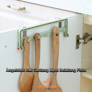 Angelohut Rak Gantung Lipat Belakang Pintu / Gantungan Serbaguna Hook Pintu Lemari